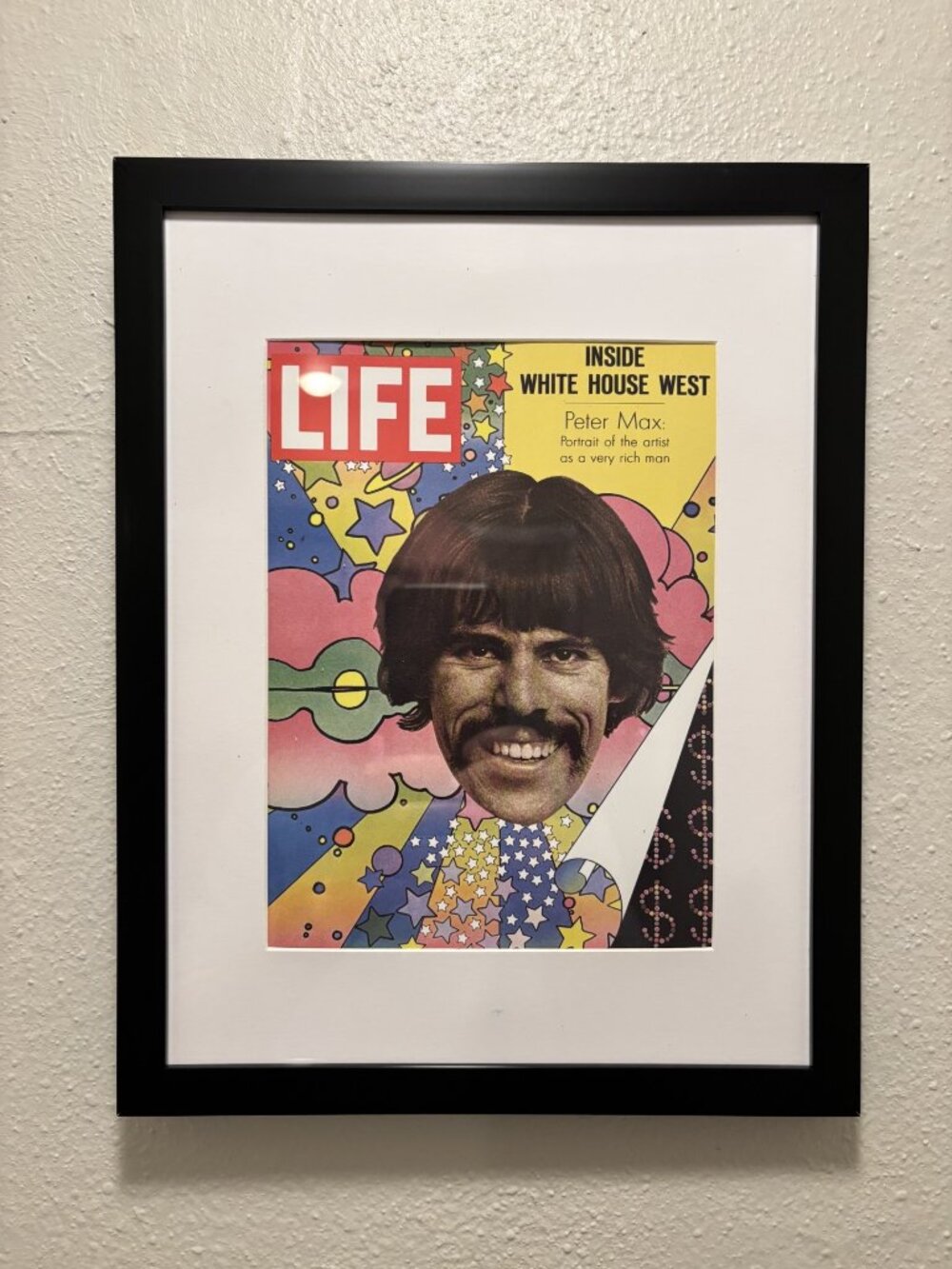 Peter Max Framed 8.5x11 Inch Art Print - Peter Max LIFE Magazine